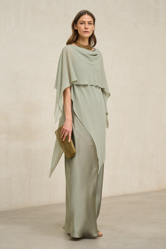 Vestido Kaedryn verde salvia