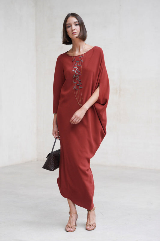 Vestido Amanda cereza